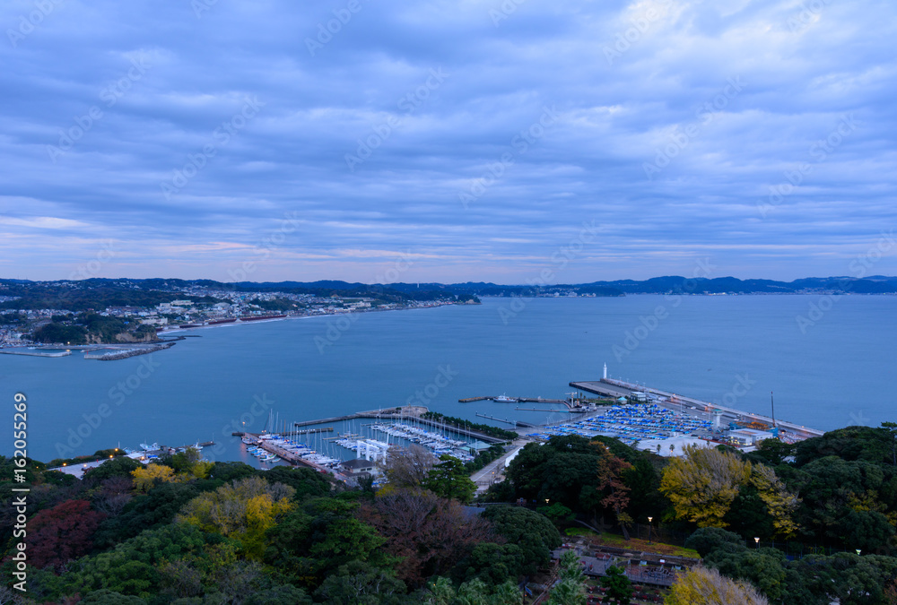 神奈川　湘南の風景　江ノ島シーキャンドルからの眺め