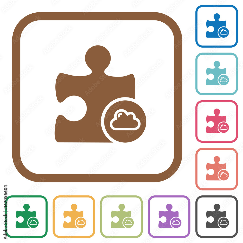 Cloud plugin simple icons