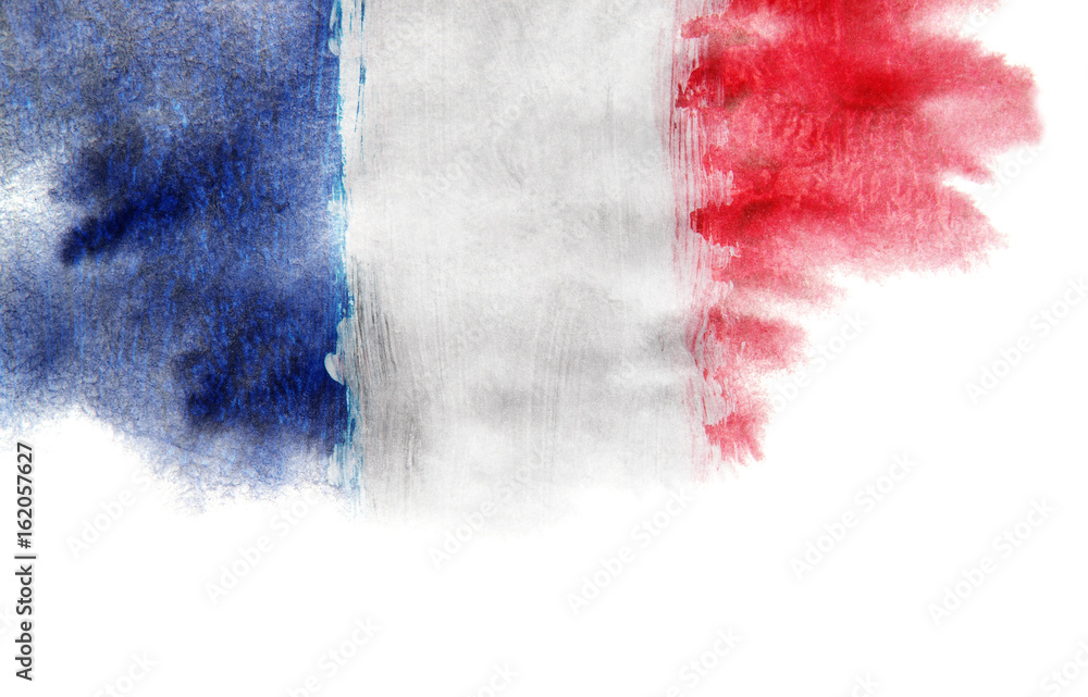 Fototapeta premium Grunge of France flag