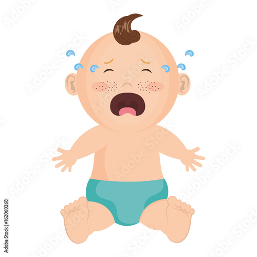 Baby clothes crying icon vector illustration design graphic