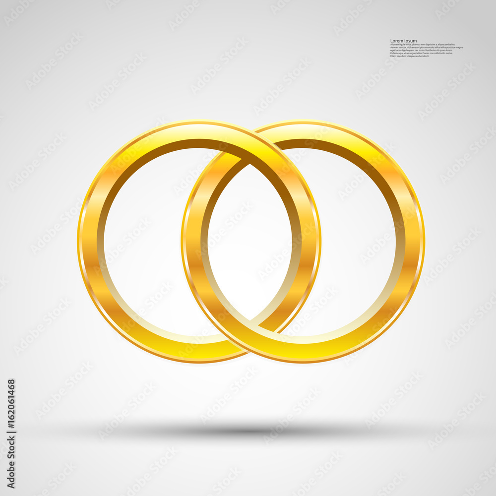 gold ring on white background, isolated object gold ring on white background, isolated object