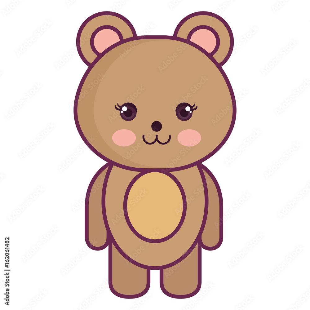 Fototapeta premium Stuffed animal monkey icon vector illsutration design graphic