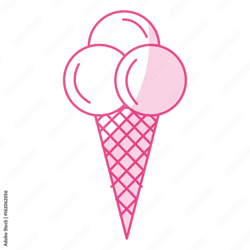 Sweet cream children icon vector illustration design shadow 