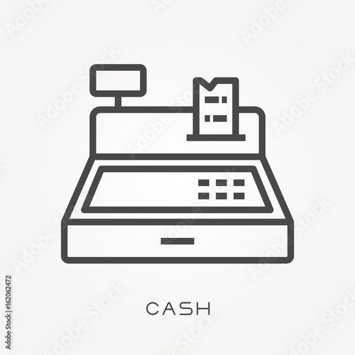 Line icon cash