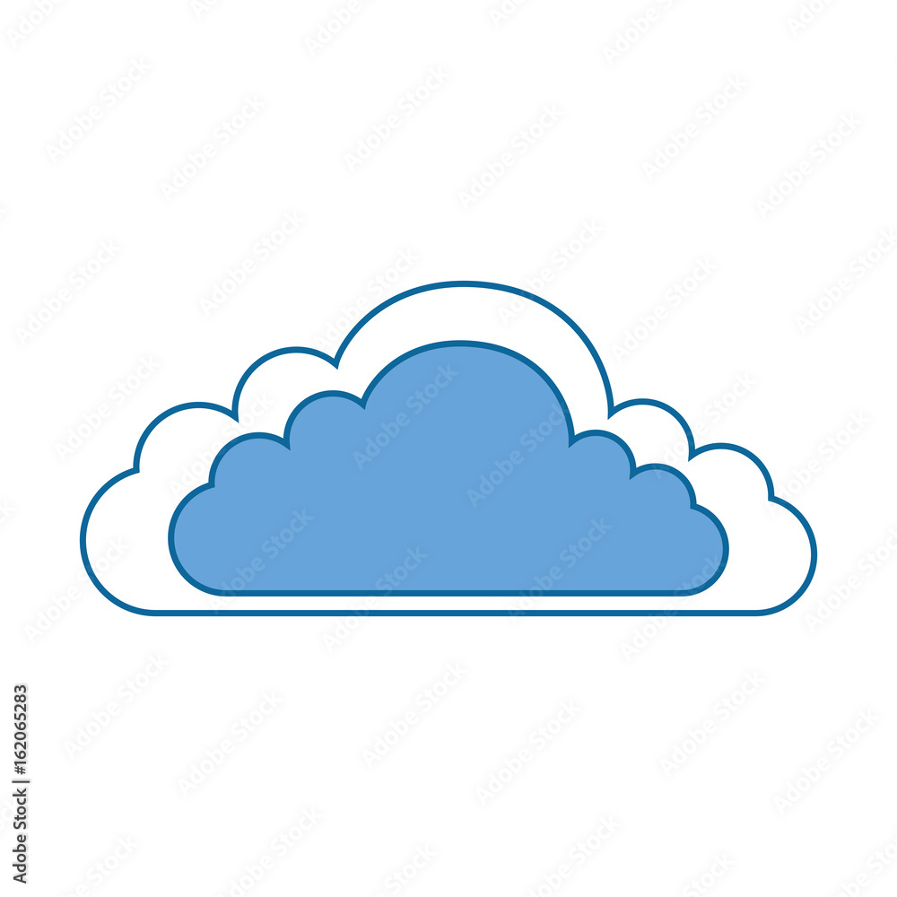 cloud icon over white background vector illustration cloud icon over white background vector illustration