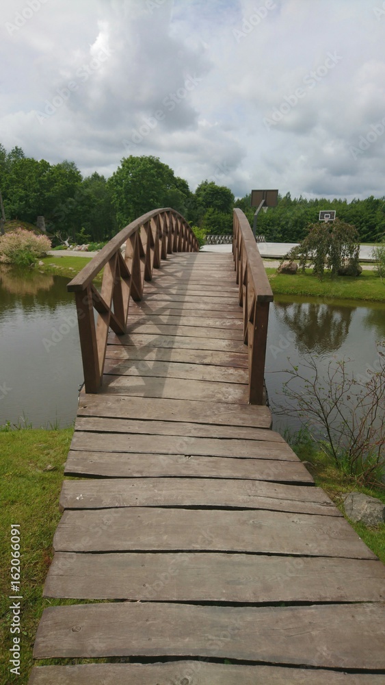 The bridge over pond