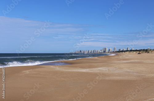 Beach in Front of Punta del Este, Uruguay April 2017