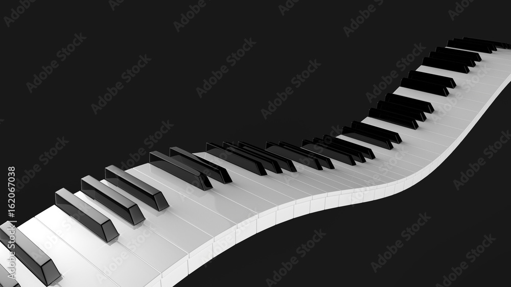 Naklejka premium piano