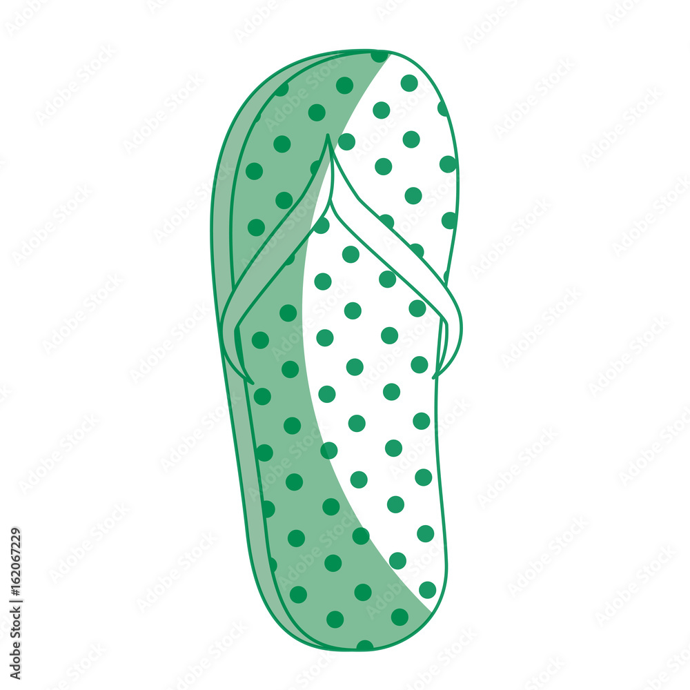 beach sandal icon over white background vector illustration beach sandal icon over white background vector illustration