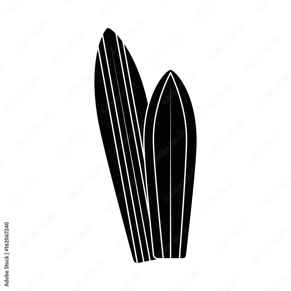 Fototapeta premium surfboards icon over white background vector illustration