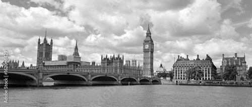 Big Ben clock tower, also known as Elizabeth Tower near Westminster Palace and Houses of Parliament in London England has become a symbol of England and Brexit discussions