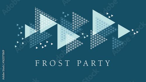 Concept winter geometry design element. Modern style vector illustration for ...