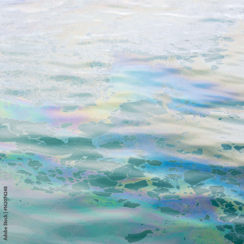 abstract colrful oil slick on the water background