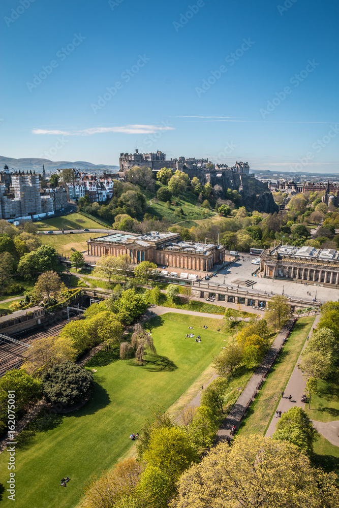 Nice view of Edinburgh Scotland