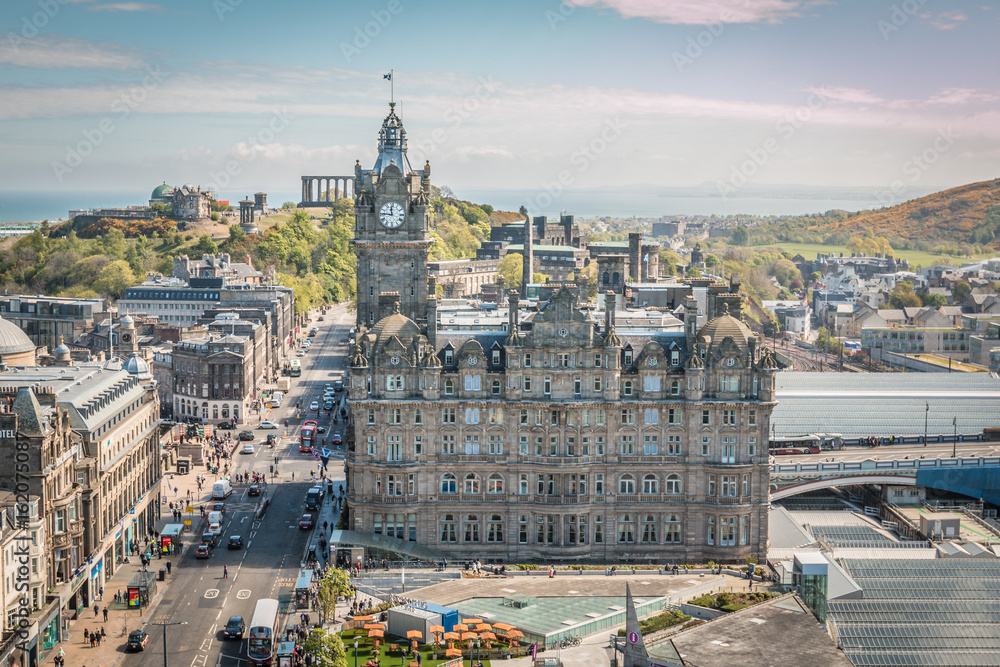 Obraz premium Old city of Edinbourgh Scotland