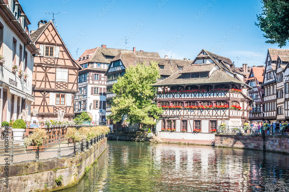 Old petite france district in Strasbourg