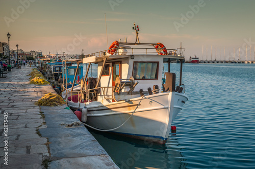 Boat in Zakynthos Island Greece