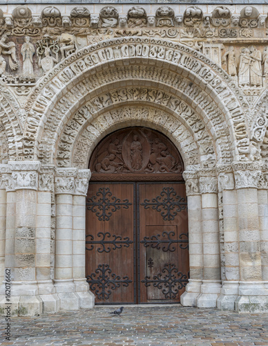 Door Church Poitiers Detail