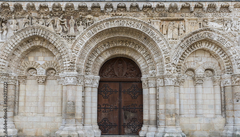 Door of Church Poitiers