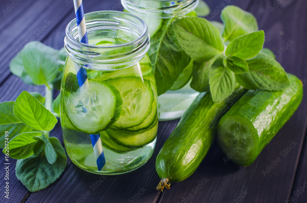 Fresh cucumber drink