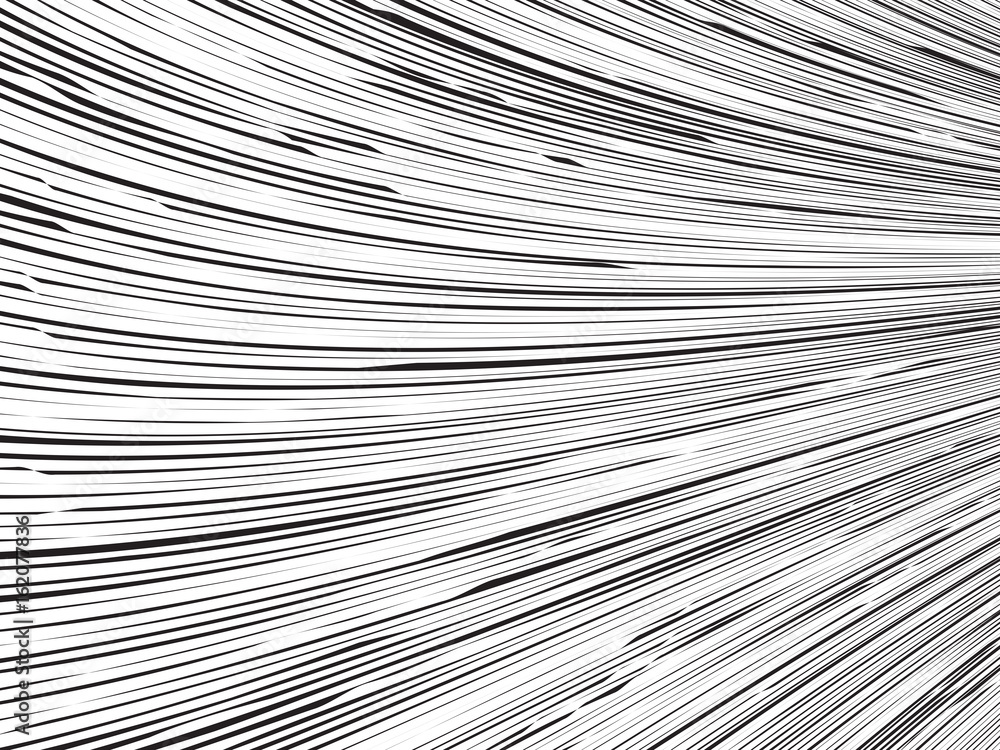 Abstract Perspective Line Art - Black Lines on White Background - Vector Illustration Abstract Perspective Line Art - Black Lines on White Background - Vector Illustration