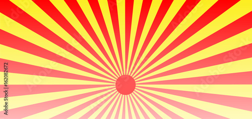 Vector background of yellow and red  rays