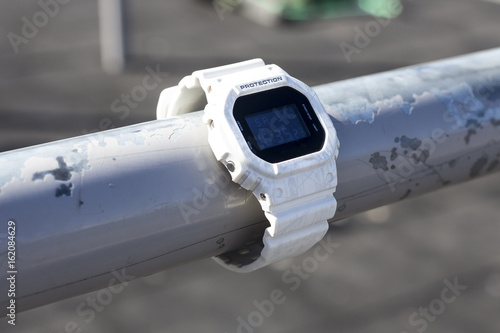 shock protected electronic watch with original package