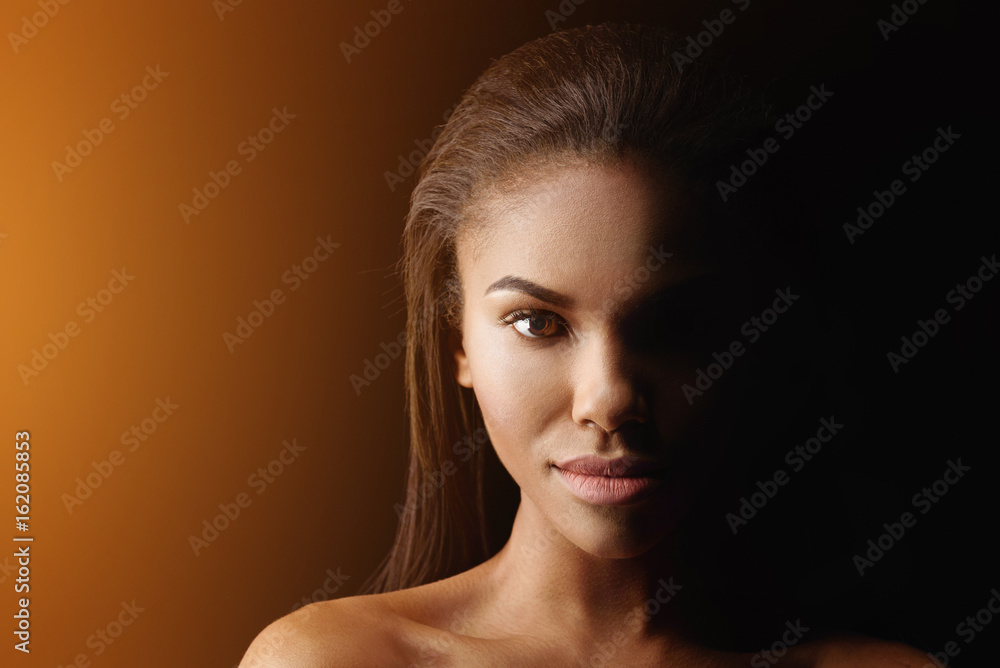 Confident naked african woman posing Stock Photo Adobe Stock