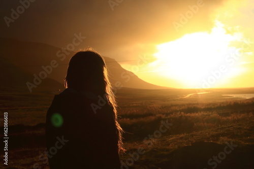 Wallpaper Mural Summer midnight sunset in Iceland Torontodigital.ca