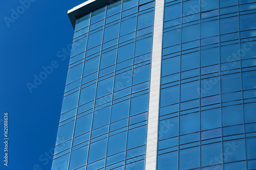 Modern skyscraper with tinted windows