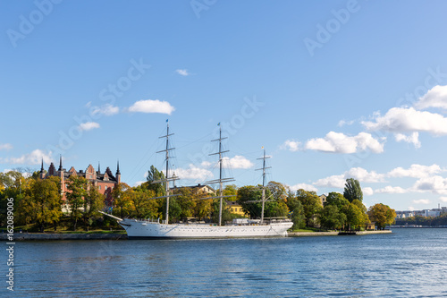 Old sailing vessel in Stockholm. photo