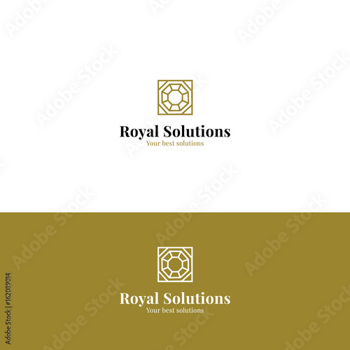 Abstract royal minimalistic logo