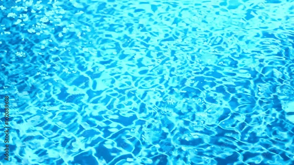 Beautiful refreshing blue swimming pool water