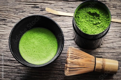 Japanese matcha green tea