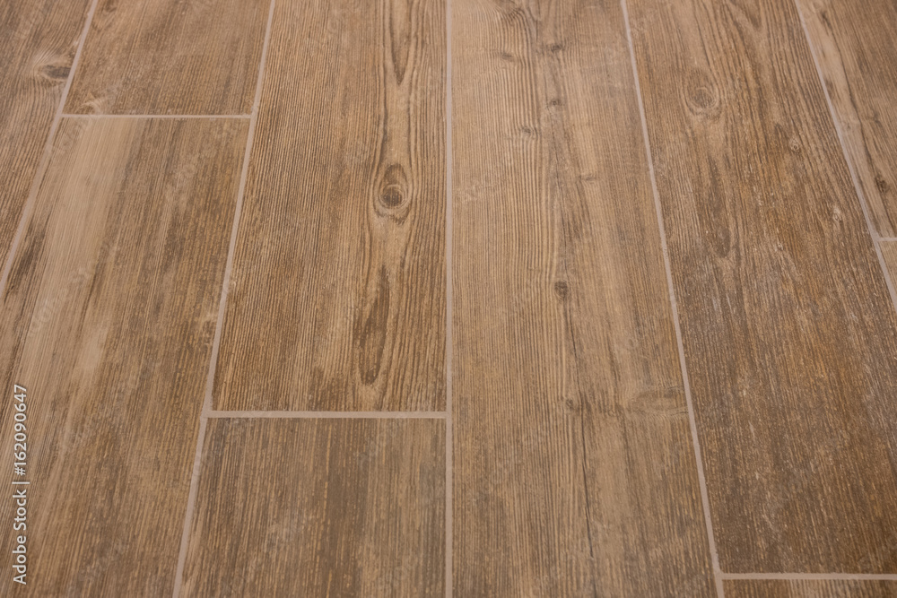 Fototapeta premium wood texture tiled floor - wooden stoneware