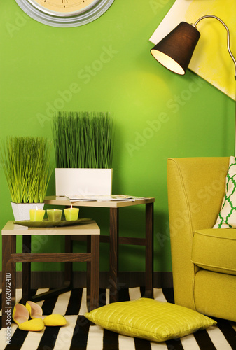 Green color in modern inter...