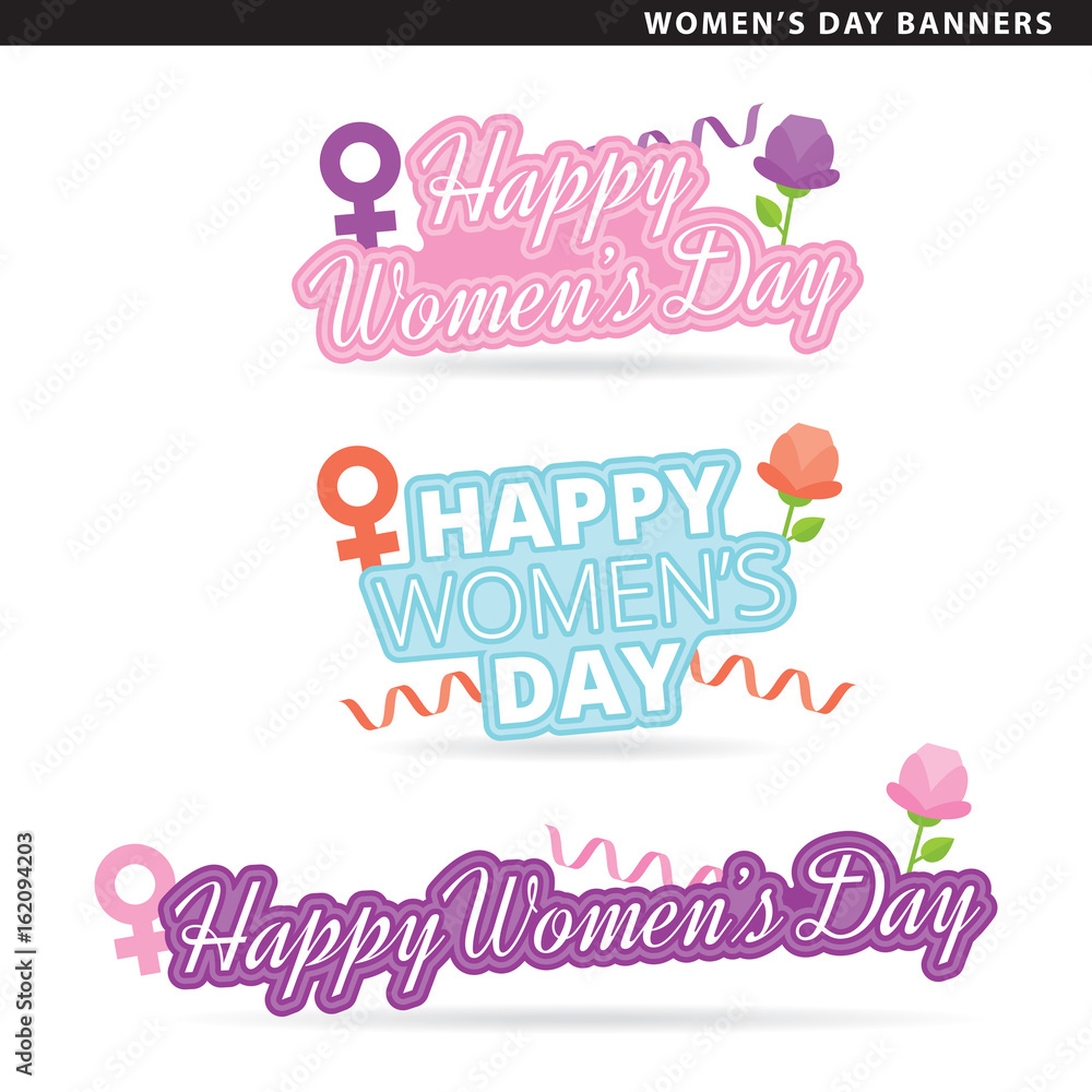 womens day banners