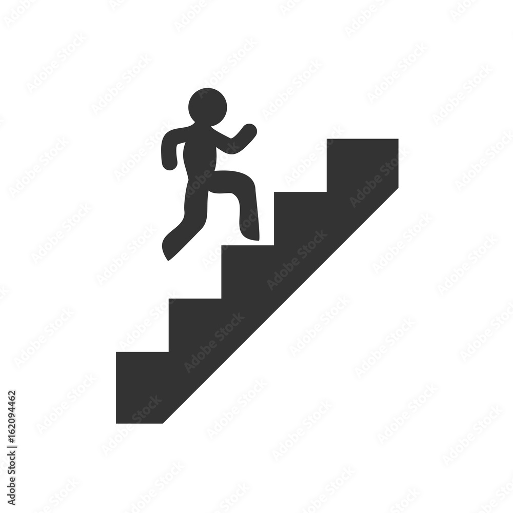climbing stairs icon climbing stairs icon