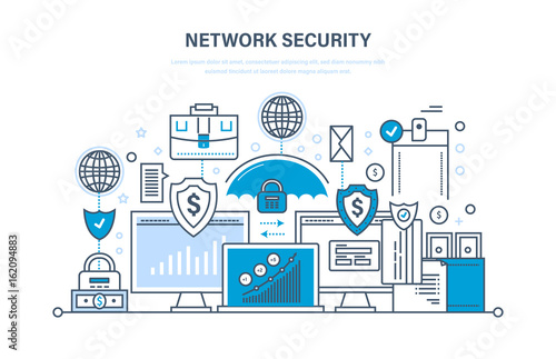 Network security, personal data protection, payment security, database secure.