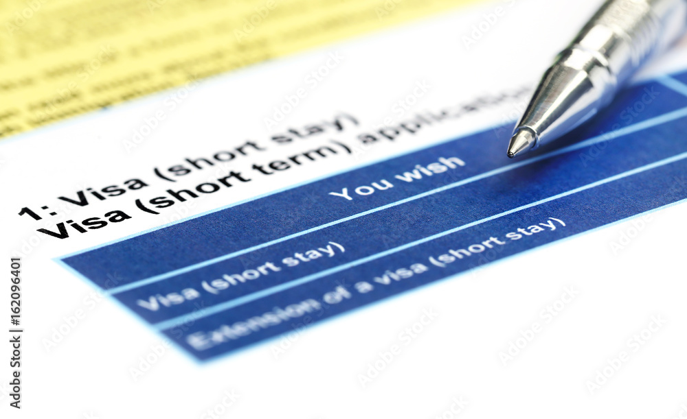 Visa application form Visa application form