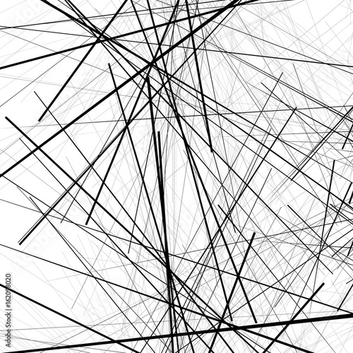 Random chaotic lines texture. Abstract geometric illustration