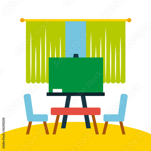 kinder garten scenary icon vector illustration design graphic