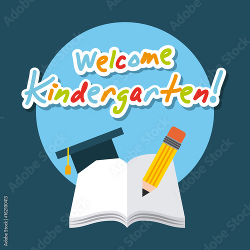 kinder garten scenary icon vector illustration design graphic
