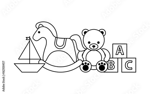 kinder garten scenary icon vector illustration design graphic