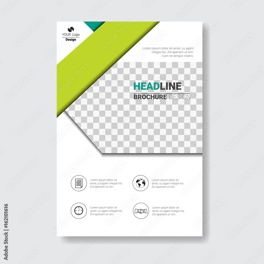 Template Design Brochure, Annual Report, Magazine, Poster, Corporate Presentation, Portfolio, Flyer With Copy Space Vector Illustration Template Design Brochure, Annual Report, Magazine, Poster, Corporate Presentation, Portfolio, Flyer With Copy Space Vector Illustration