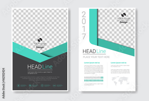 Template Design Brochure Set, Annual Report, Magazine, Poster, Corporate Presentation Collection, Portfolio, Flyer With Copy Space Vector Illustration photo