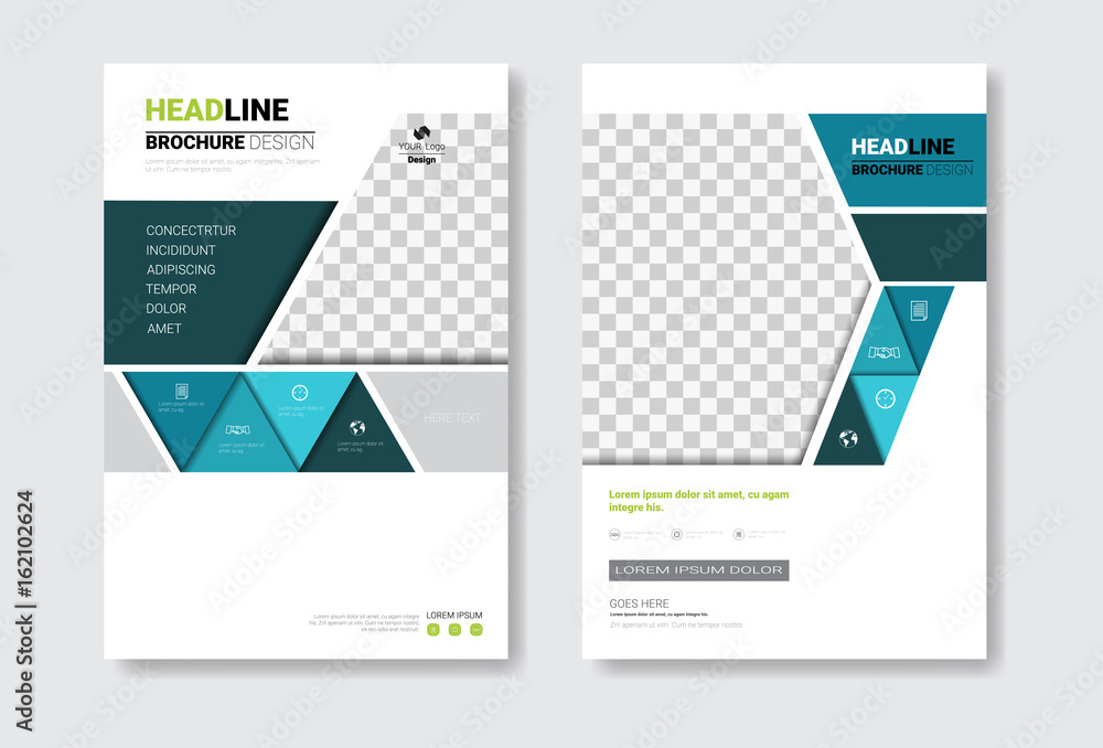 Template Design Brochure Set, Annual Report, Magazine, Poster, Corporate Presentation Collection, Portfolio, Flyer With Copy Space Vector Illustration Template Design Brochure Set, Annual Report, Magazine, Poster, Corporate Presentation Collection, Portfolio, Flyer With Copy Space Vector Illustration
