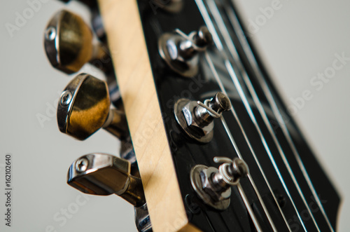 Guitar head closeup