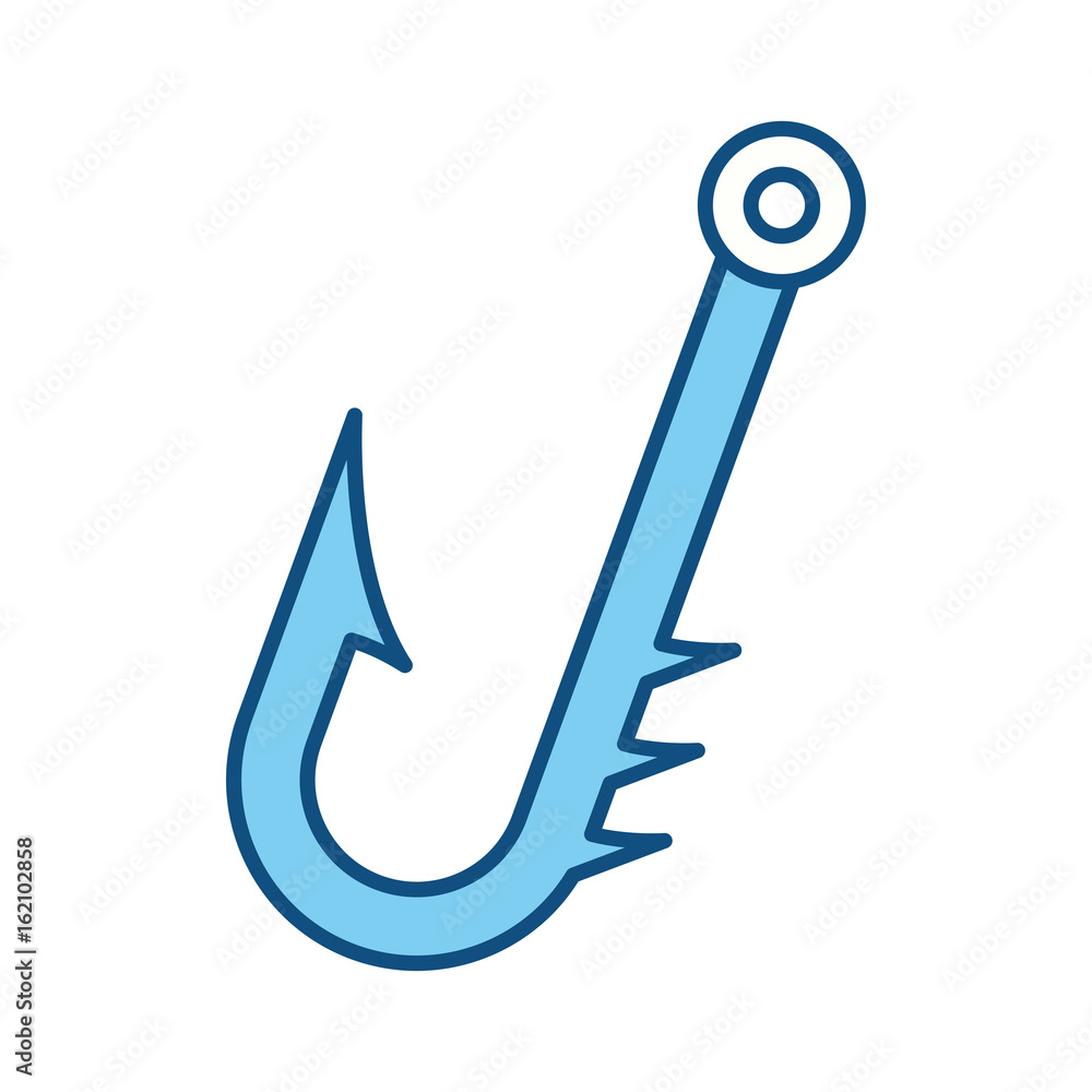 isolated hacker fishing hook