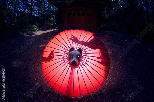 狐の影絵遊び